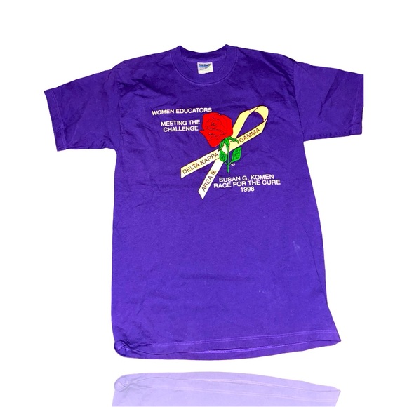 Vintage 90’s Delta Gamma Kappa “Susan G. Komen” Race for the cure Shirt: Large - Picture 1 of 3